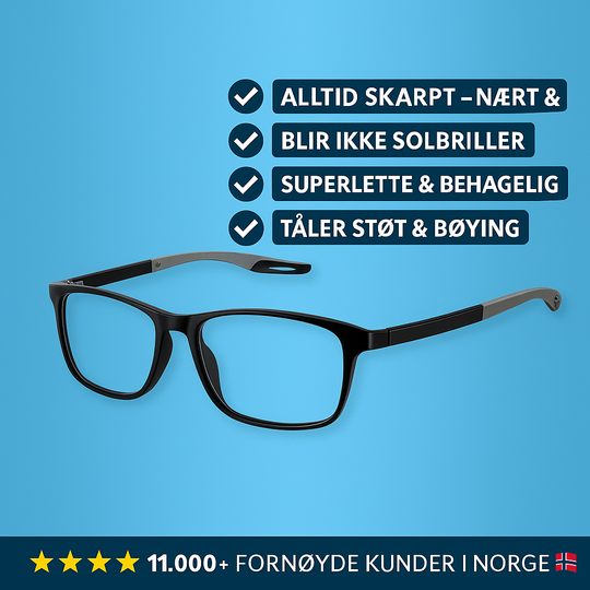 Multifokusbriller med lysjustering